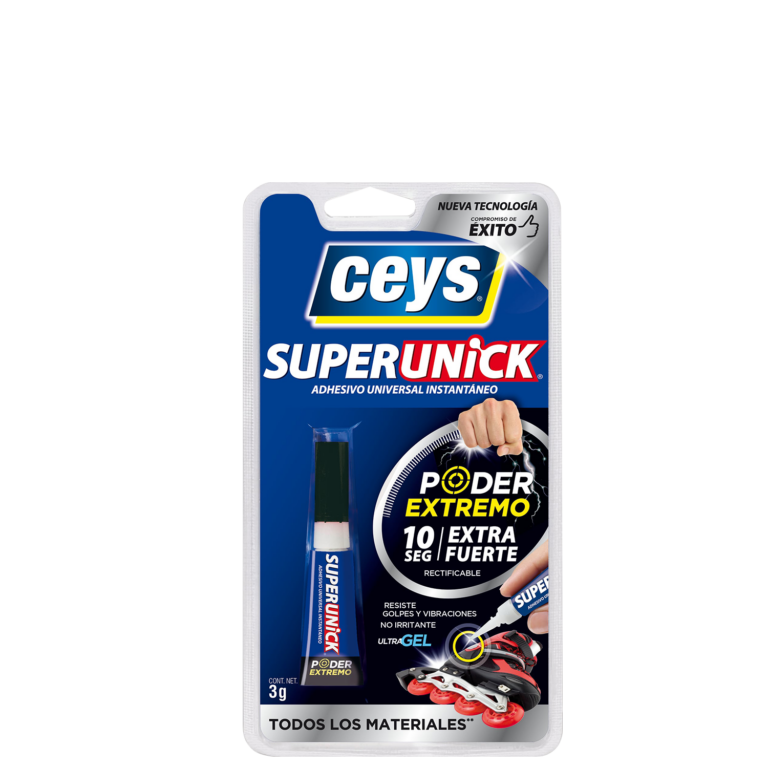 CEYS ULTRAUNICK GEL Adesivo Istantaneo Universale - 10g - Ultra Forte, Non Fragile, Basso Odore, Resistente Acqua